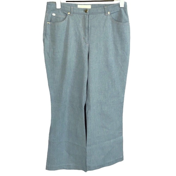 Escada Denim - Escada Petite Bootcut Jeans Light Wash Contrast Stitch *Hemmed*